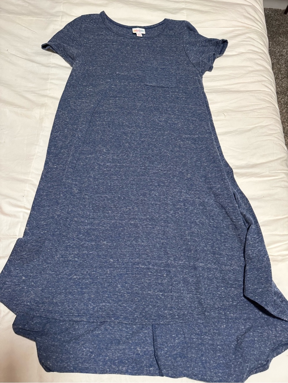 Blue Heathered Dress